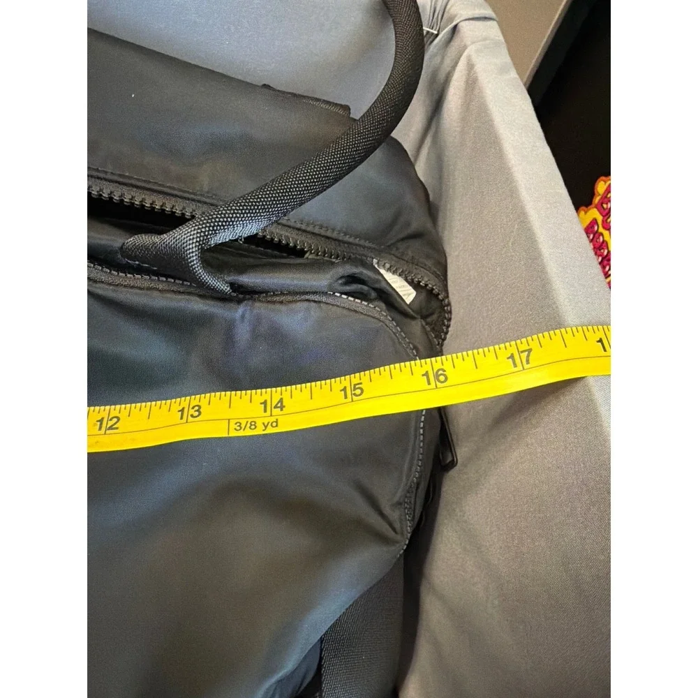 Lululemon Black Nylon Gym Bag Duffel Laptop Compartment Travel Tote